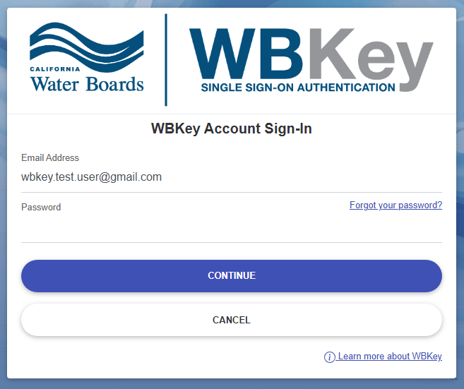 WBKey login - forgot password link