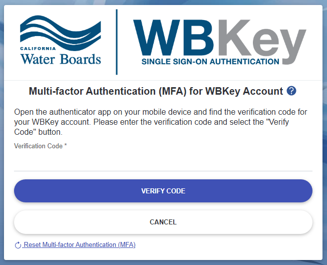 WBKey login - reset MFA for Authenticator App method